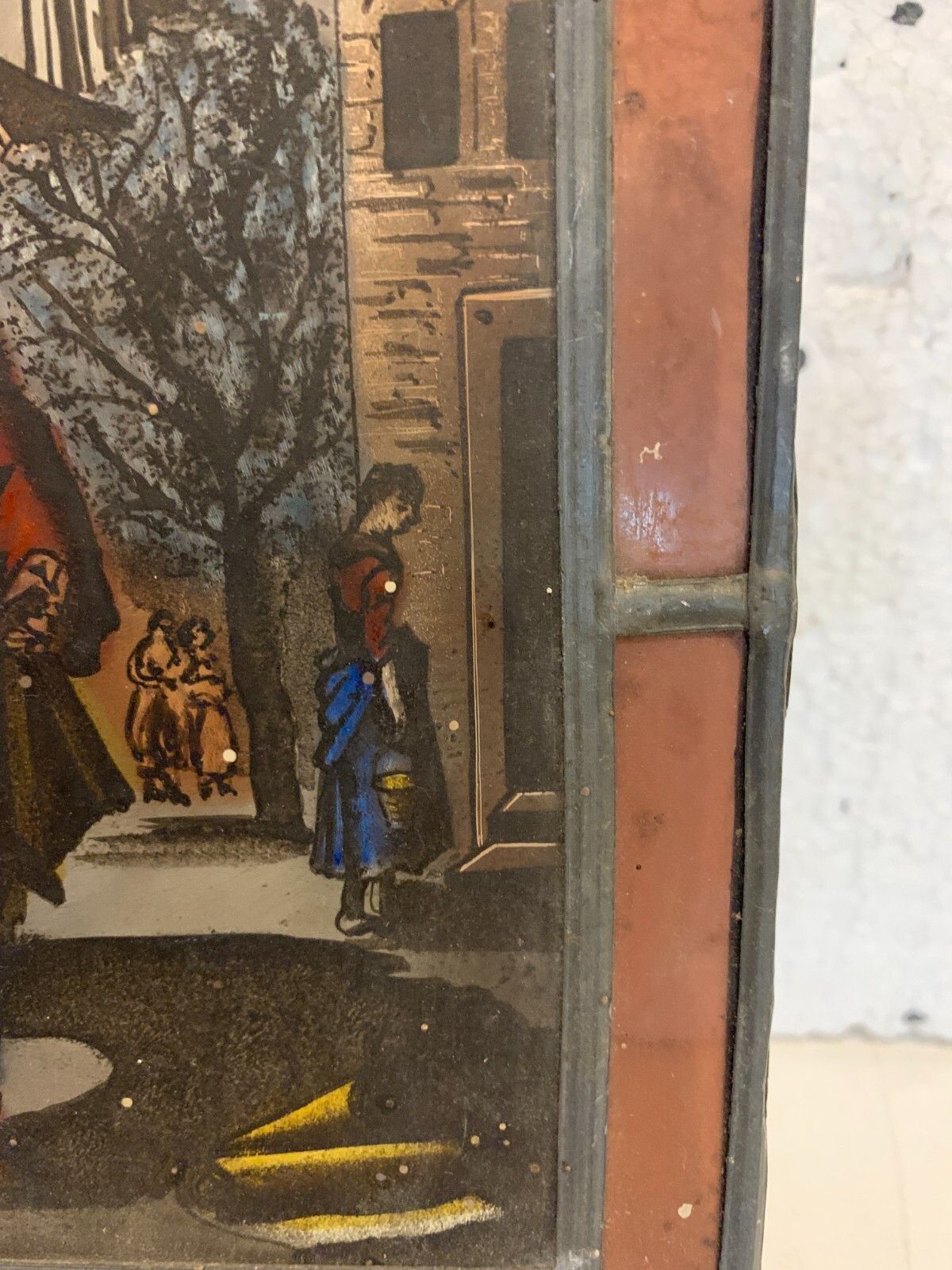 19th Century Painted Stained Glass Decorative Panel photo vinterior