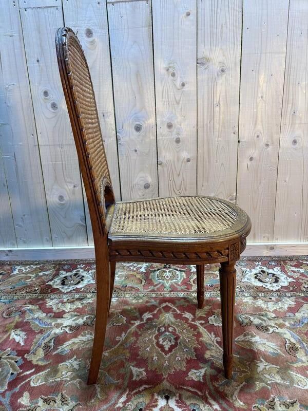 Série De 6 Chaises Cannées De Style Louis XVI photo buy