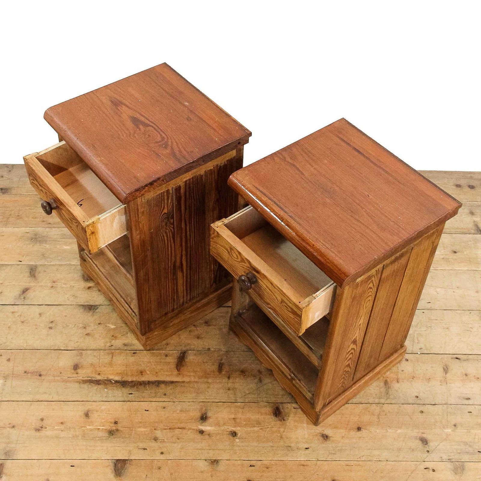 Pair Of Rustic Bedside Cabinets | Bedroom Storage | Pair Of Cabinets | Pitch Pine Chest | Reclaimed Cabinets (M 5864) photo buy