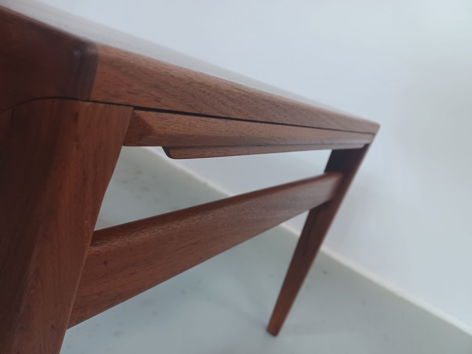 photo furniture 1960s Johannes Andersen Danish Coffee Table In Teak