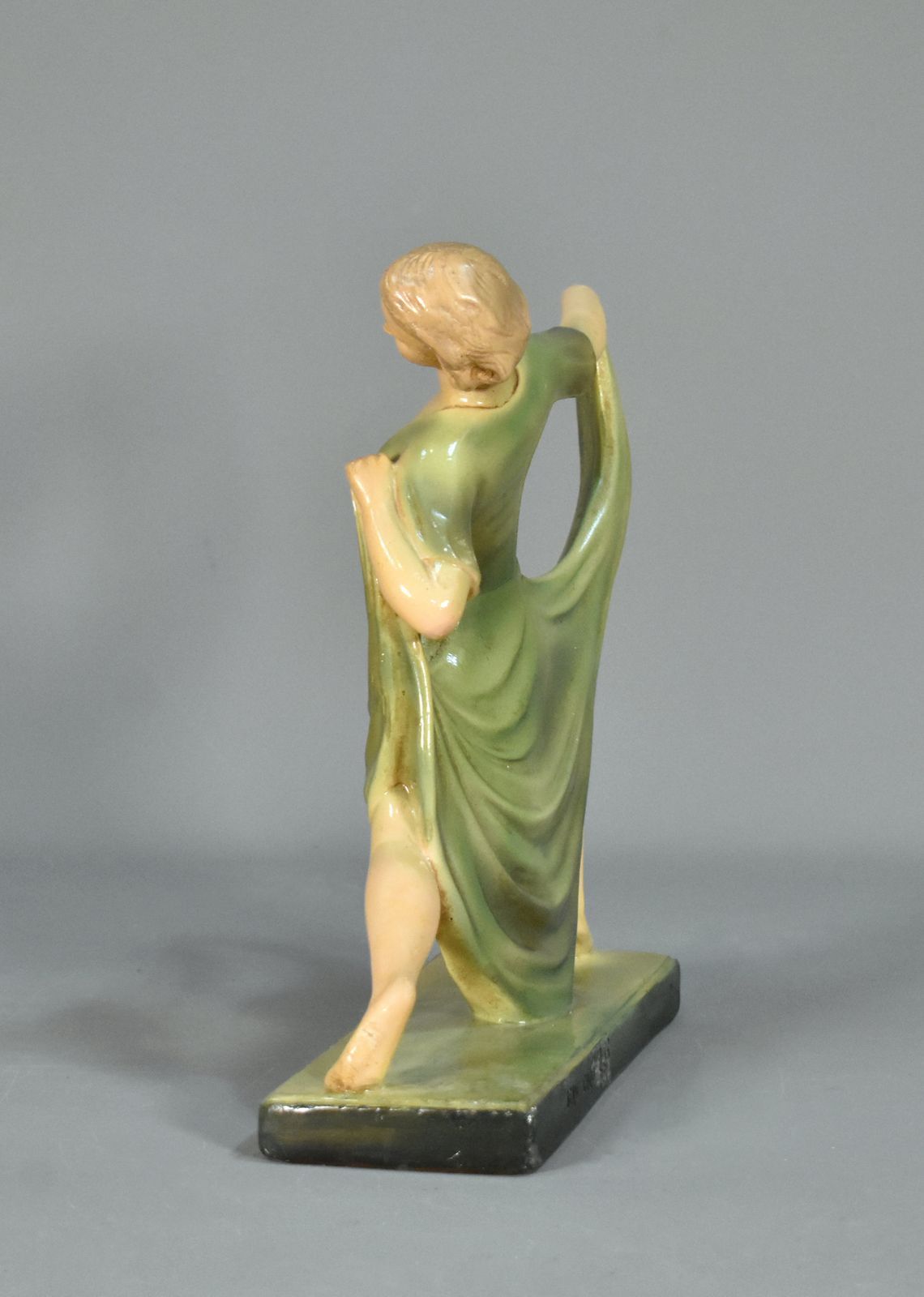 Art Deco Dancer Figurine In Plaster By Jean Carli photo 320.0