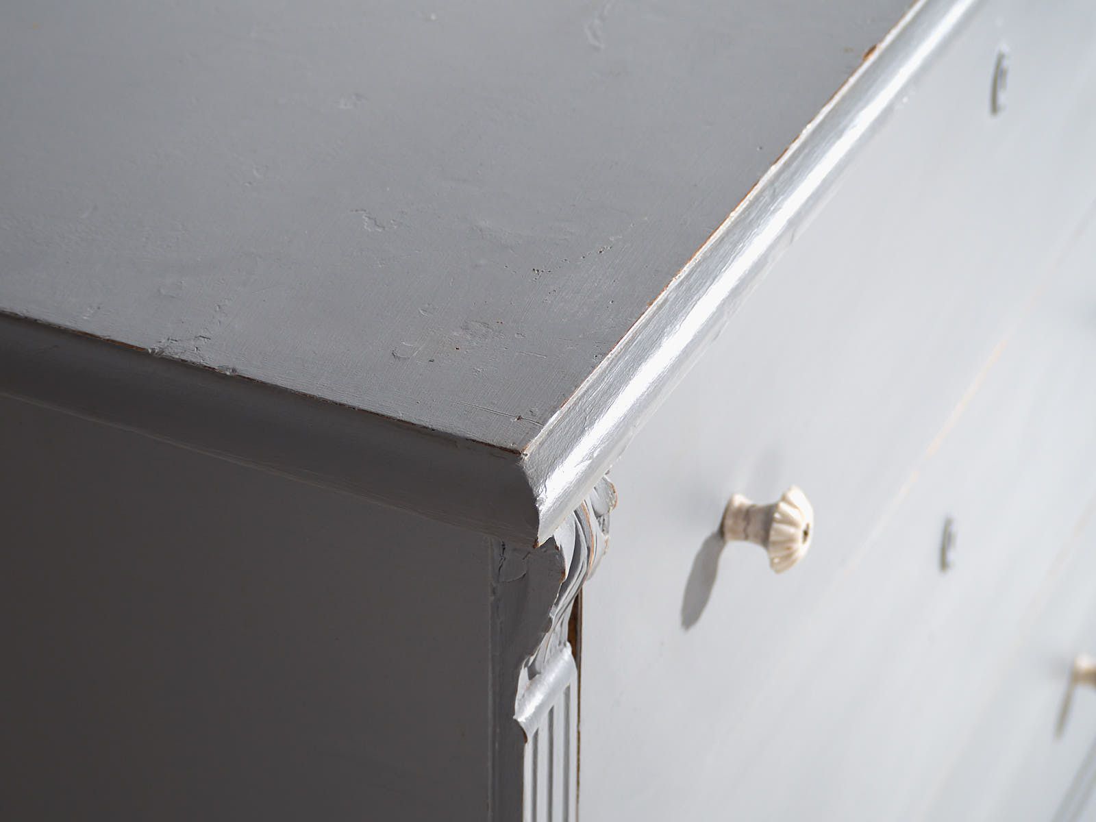 Antique Gray Chest Of Drawers (C.1920) #19 photo furniture