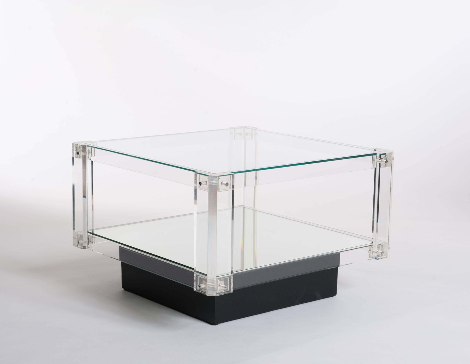 Pair Of Scandinavian Acrylic Glass Side Tables From The 1960s photo furniture