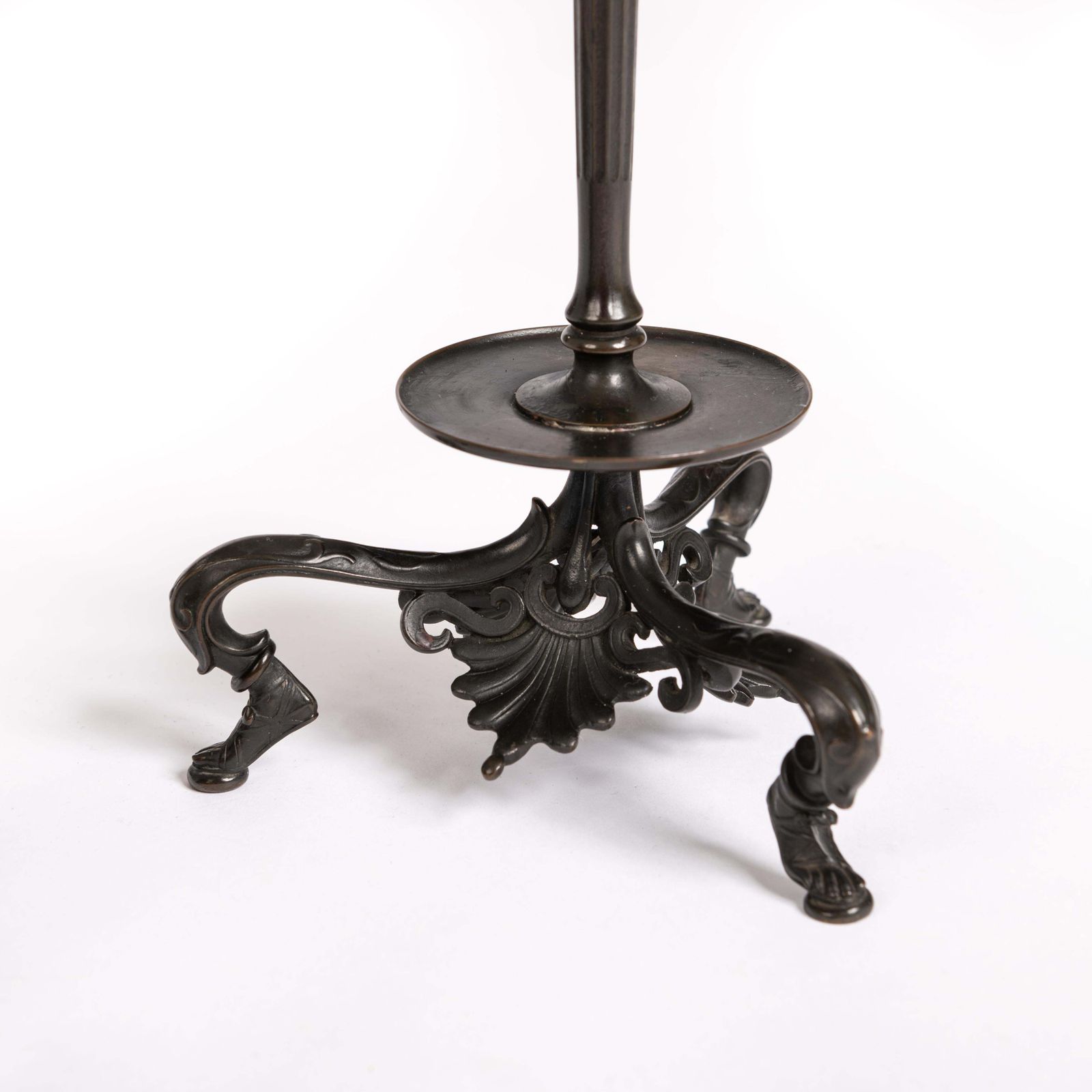 Pair Of French Napoleon III Bronze Candlesticks By Foundry F. Barbedienne 1860s photo Home Decor