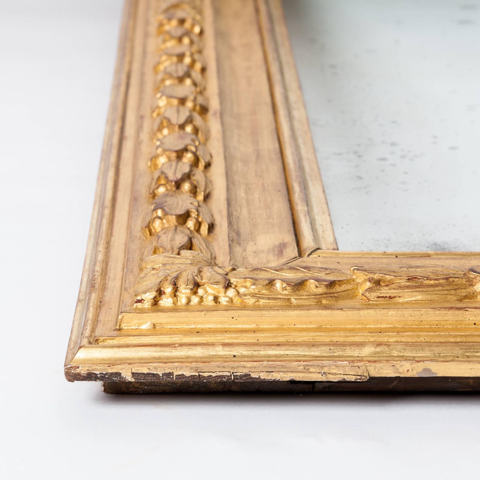 French Gilt Louis XVI Wall Mirror, 18th Century With Original Mercury Glass photo buy