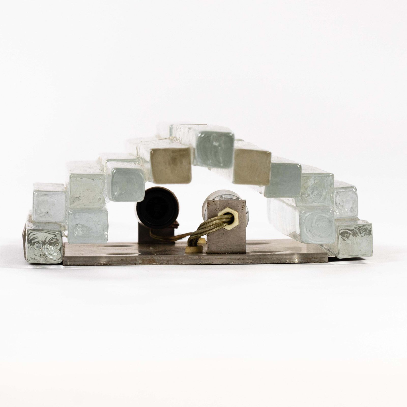 Set Of 3 Clear Murano Glass Wall Sconces By Albano Poli Italy For Poliarte 1960s photo 4212.0
