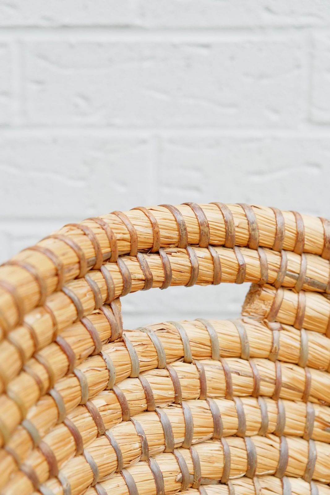 Bohemian Rattan Bedroom Chair   Reeded Hand Woven Straw Basket Chair photo 280.0