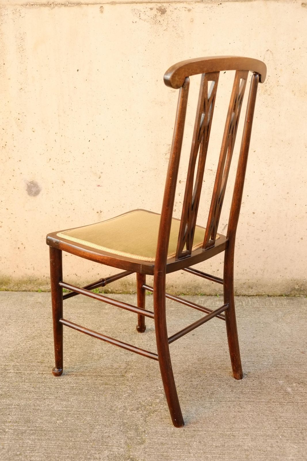 Exceptional English Inlaid Mahogany Arts & Crafts Side Chair Bedroom Chair photo Furniture