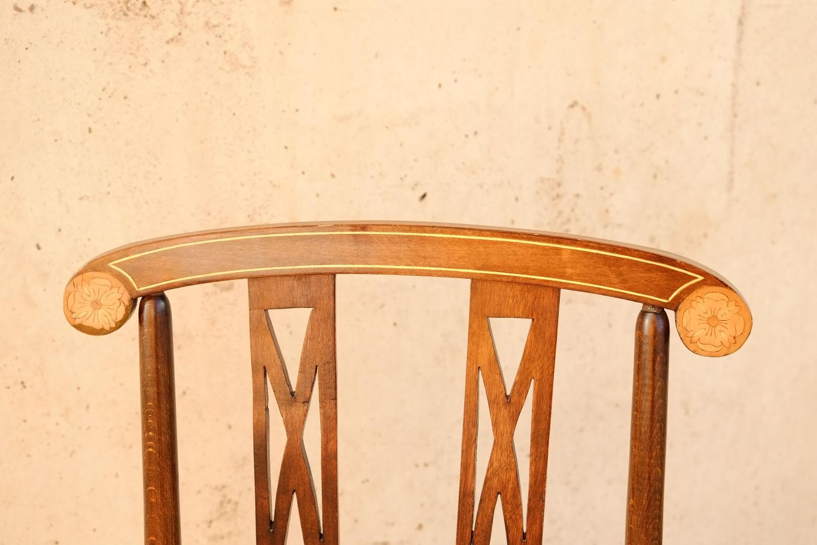 photo furniture Exceptional English Inlaid Mahogany Arts & Crafts Side Chair Bedroom Chair
