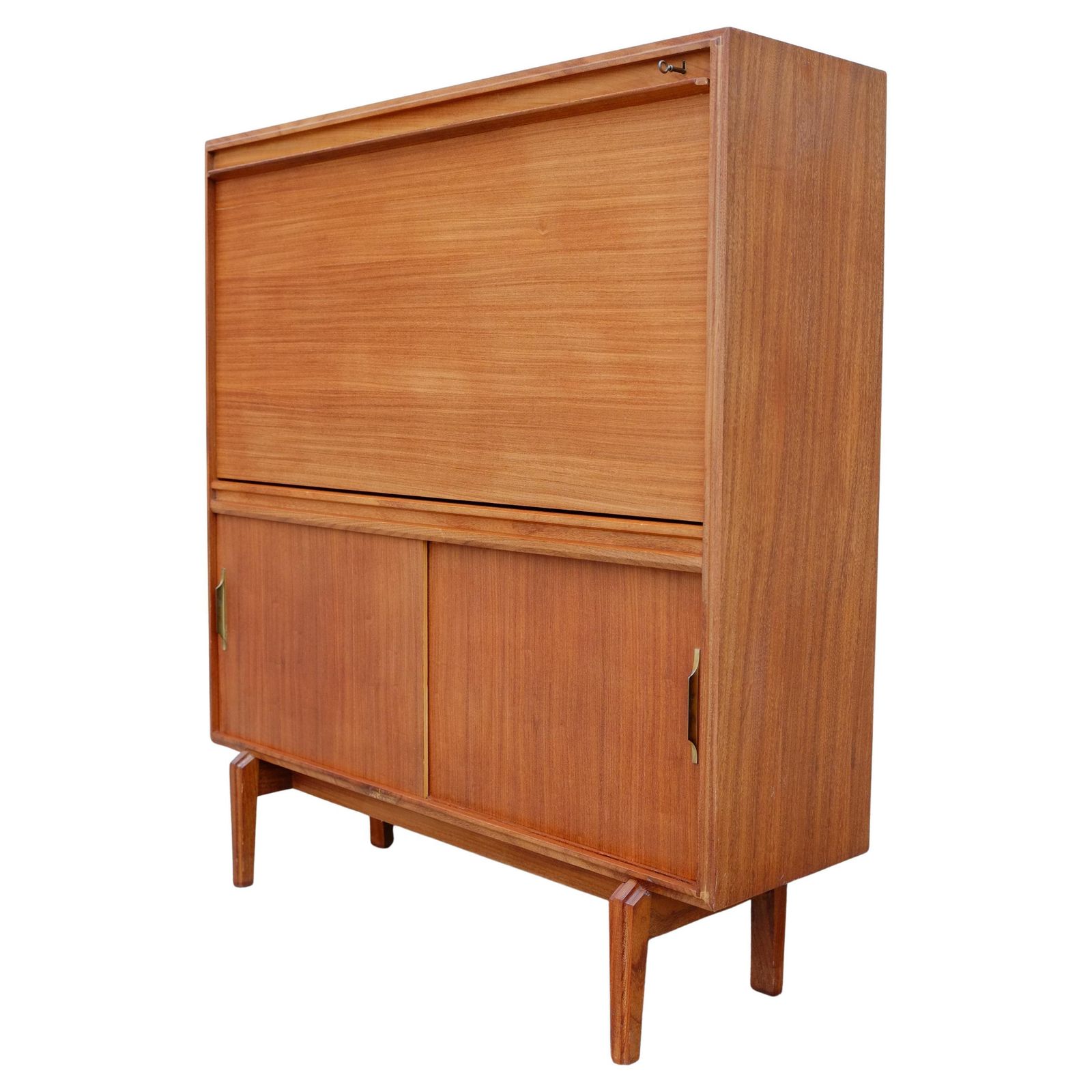 Mid Century Modern Mad Men Bureau Secretaire Cabinet By Beaver And Tapley