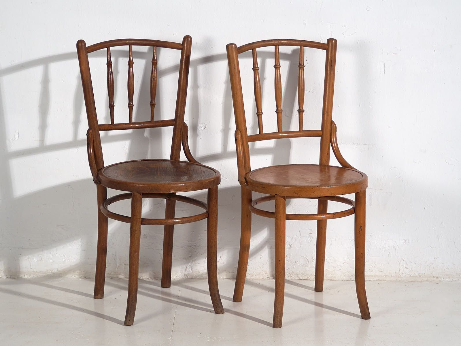 Antique Thonet Bentwood Chairs (C.1920). Set Of 4 Pieces #14 photo Furniture