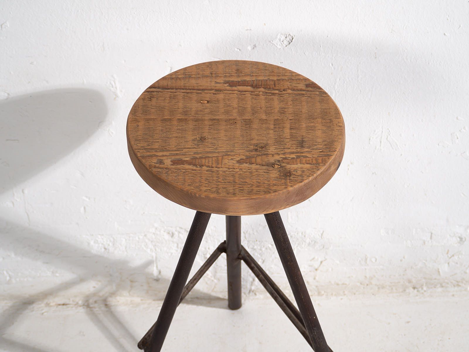 Round Industrial Style Stool (C.1960) #1 photo for sale