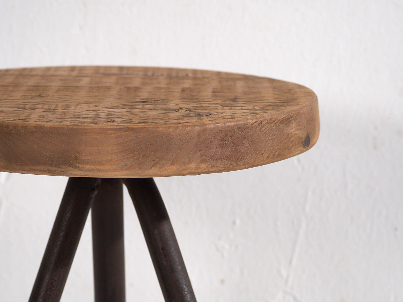 Round Industrial Style Stool (C.1960) #1 photo 175.0