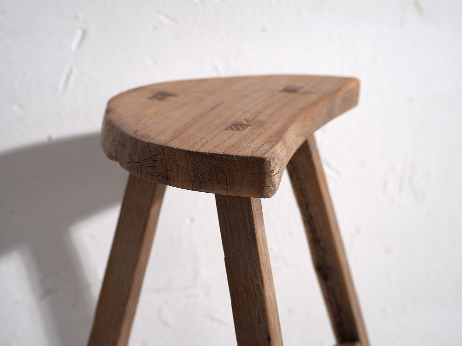 Antique Wabi Sabi Style Stool (C.1900) #6 photo 245.0