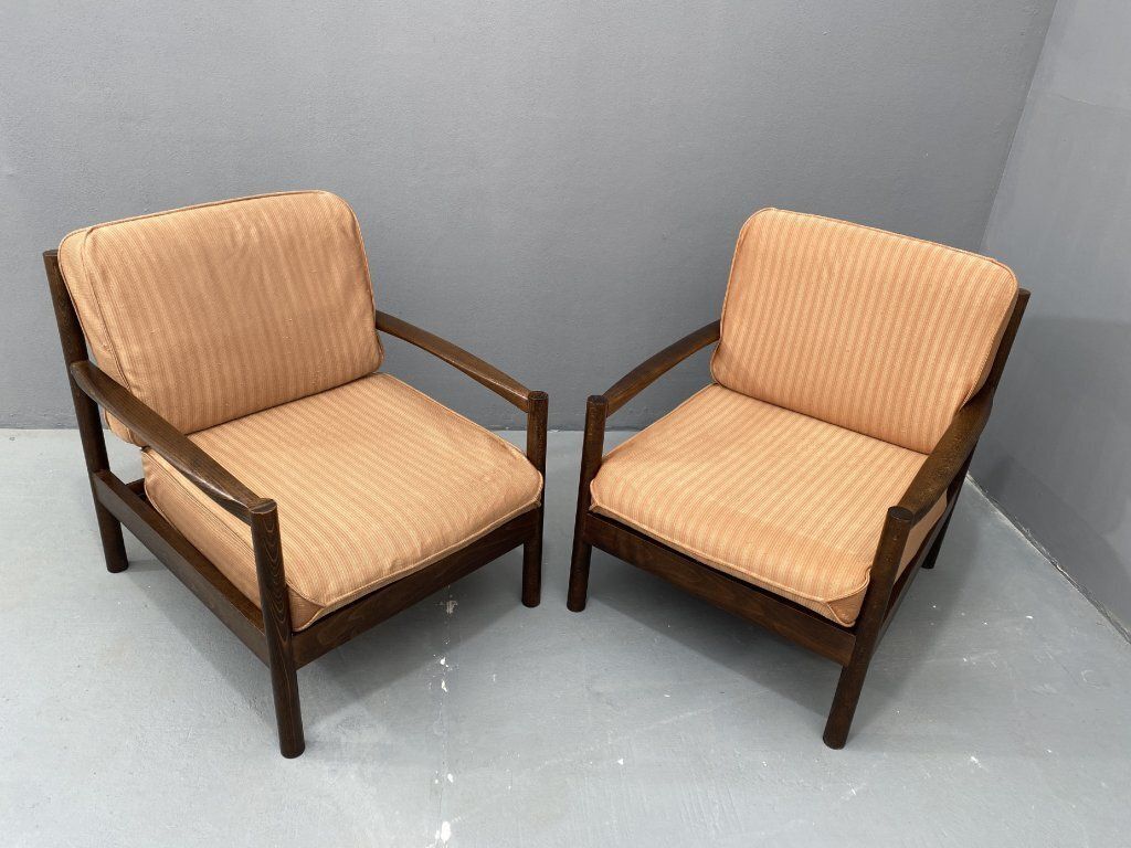 Pair Of Scandinavian Style Armchairs, 1980s