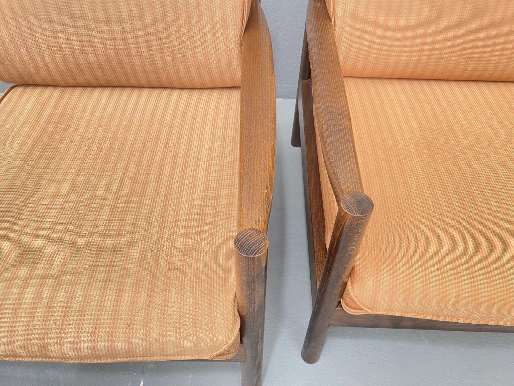 Pair Of Scandinavian Style Armchairs, 1980s photo vintage