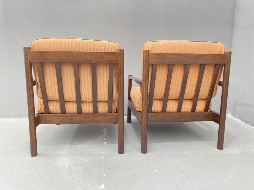 photo vinterior Pair Of Scandinavian Style Armchairs, 1980s