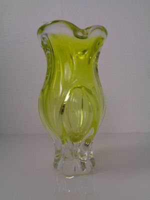 Czech Glass Vase By Josef Hospodka, 1960s photo furniture