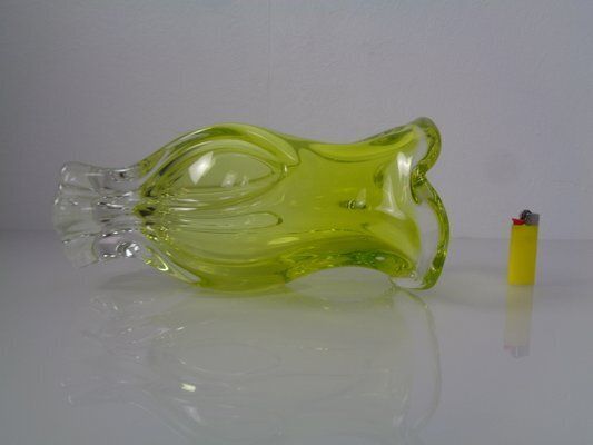 Czech Glass Vase By Josef Hospodka, 1960s photo buy
