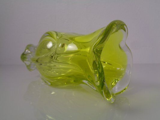 Czech Glass Vase By Josef Hospodka, 1960s photo vintage