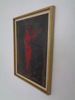 After Marino Marini, Dancer, 1960s, Artwork On Wood photo furniture