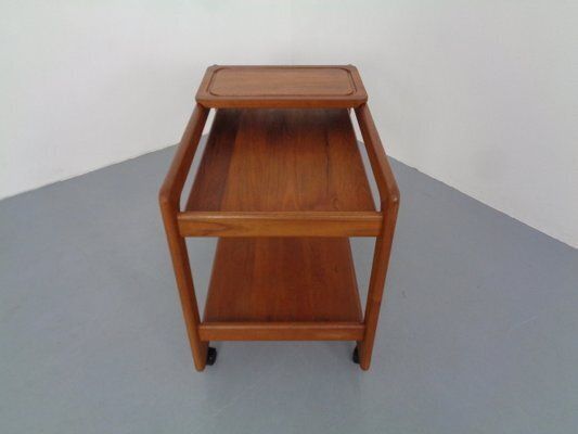 Large Teak Bar Cart From Tarm Stole Møbelfabrik, Denmark, 1960s photo vinterior