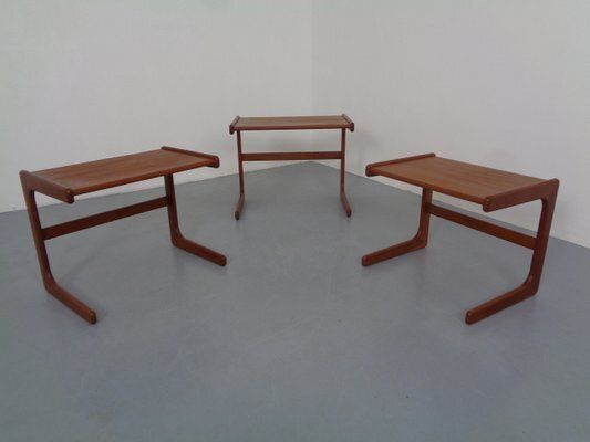 Danish Teak Nesting Tables From Salin Nyborg, 1960s, Set Of 3 photo vinterior