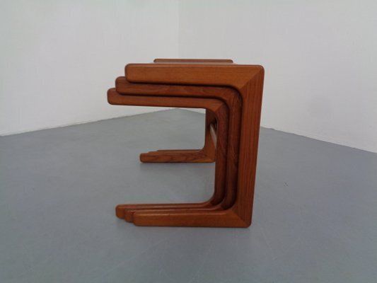 photo for sale Danish Teak Nesting Tables From Salin Nyborg, 1960s, Set Of 3