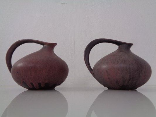 German 313 Ceramic Vases By Kurt Tschörner For Ruscha, 1960s, Set Of 2 photo furniture