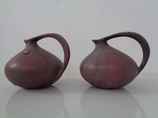 German 313 Ceramic Vases By Kurt Tschörner For Ruscha, 1960s, Set Of 2 photo 201.0