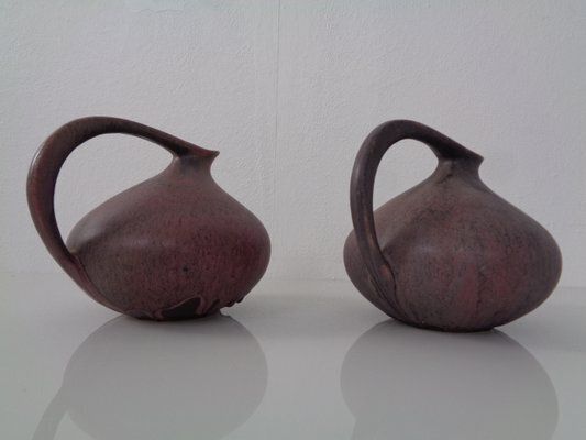 German 313 Ceramic Vases By Kurt Tschörner For Ruscha, 1960s, Set Of 2 photo vinterior