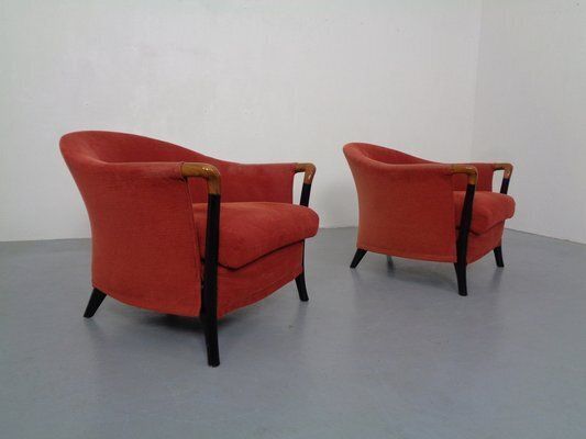 Set Of Progetti Lounge Chairs By Umberto Asnago For Giorgetti, 1980s, Set Of 2 photo 2301.0