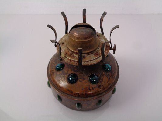 photo buy Dutch Copper And Glass Oil Lamp By Nanny Still For Raak, 1960s