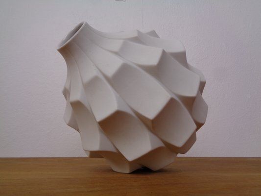 Mid Century Artichoke Op Art Vase From Hutschenreuther, Germany, 1960s photo Home Decor