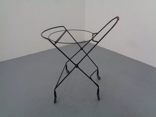 301.0 Mid Century Teak And Metal Serving Bar Cart By Paul Nagel For Jie Gantofta, Sweden, 1960s photo