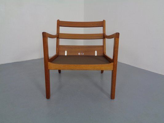 850.0 Danish Teak Senator Armchair By Ole Wanscher For Poul Jeppesen, 1960s photo