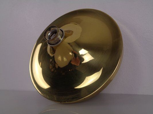 Space Age Golden Wall Lamp From Doria Leuchten, 1960s photo for sale