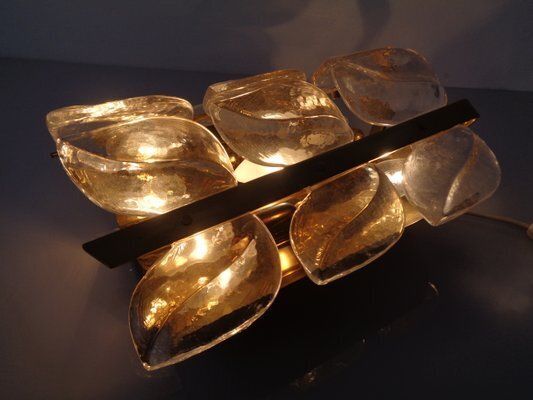 photo buy Austrian Florida Glass And Brass Sconce By J.T. Kalmar For Kalmar Franken Kg, 1960s