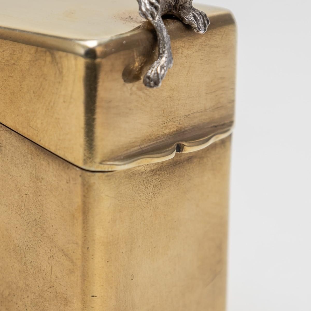 Home Decor 20th Century English 22k Gold Plated Silver Perfume Bottle Box, William Hornby photo