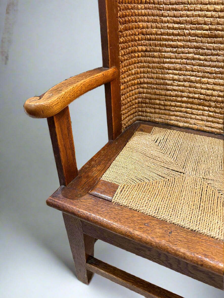 Oak Orkney Chair In Diminutive Proportion Circa 1900 photo furniture