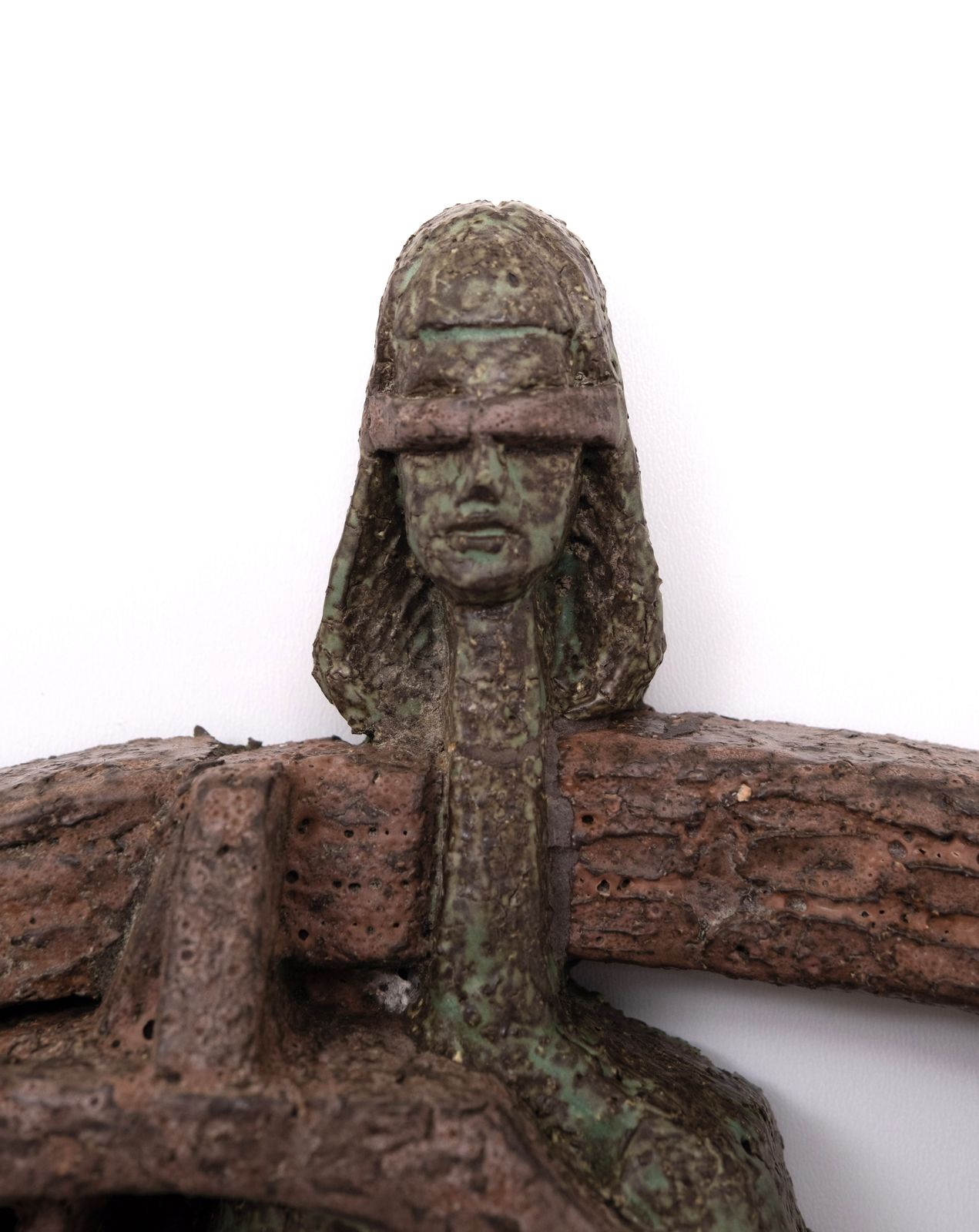 Unique Modernistic Ceramic Lady Justice 1960 H Van Meurs Holland photo vinterior
