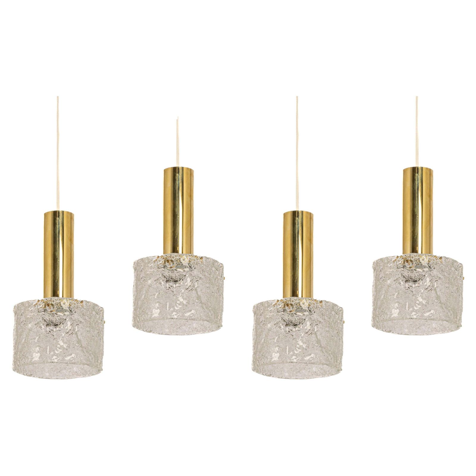 1 Of 4 Petite Murano Pendant Lights By Hillebrand, 1960s