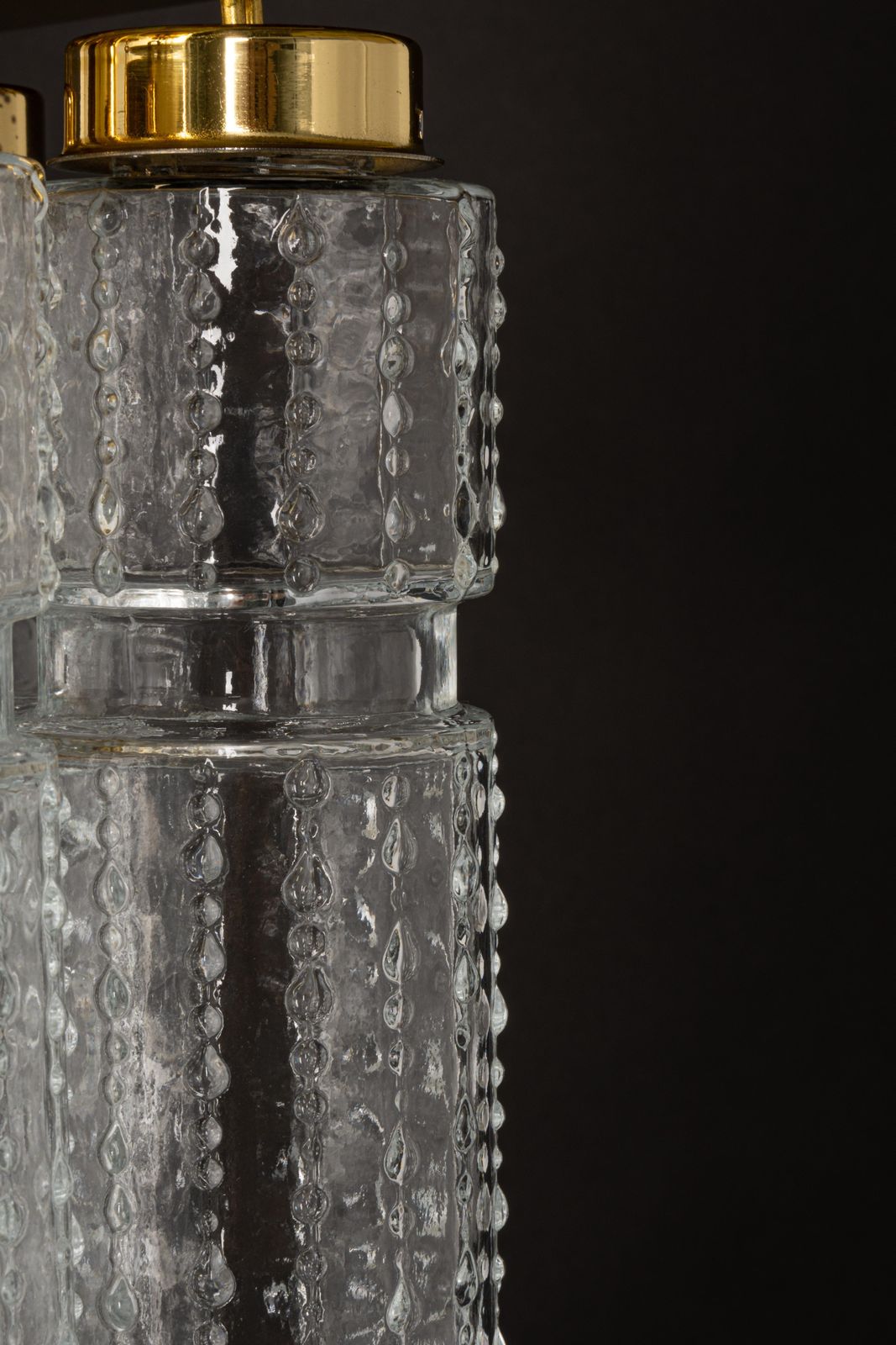 Lighting 1 Of 3 Small Limburg Glass Flush Mount, Germany, 1970s photo