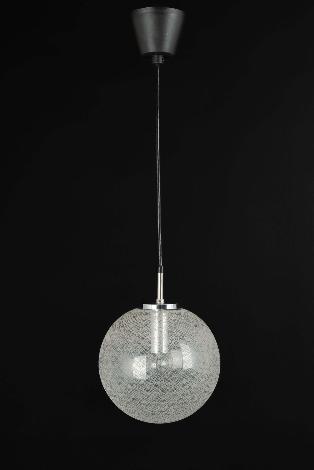 photo furniture 1 Of 12 Petite Limburg Chrome With Glass Ball Pendant, Germany, 1970s