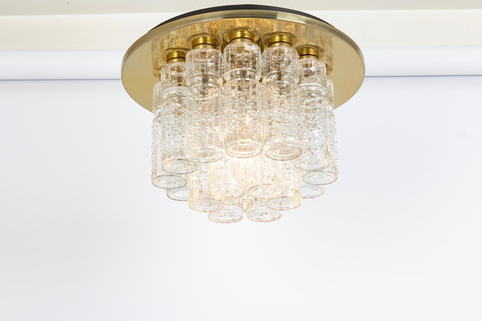 1 Of 5 Large Limburg Glass Flush Mount, Germany, 1970s photo buy