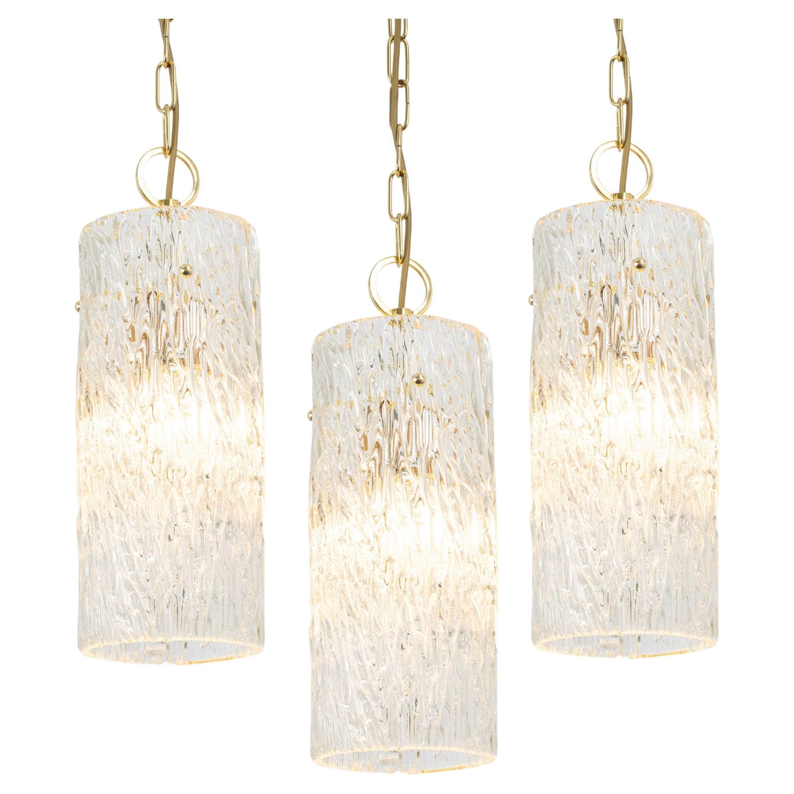 Large Murano Pendant Lights By Kalmar, Circa 1960s