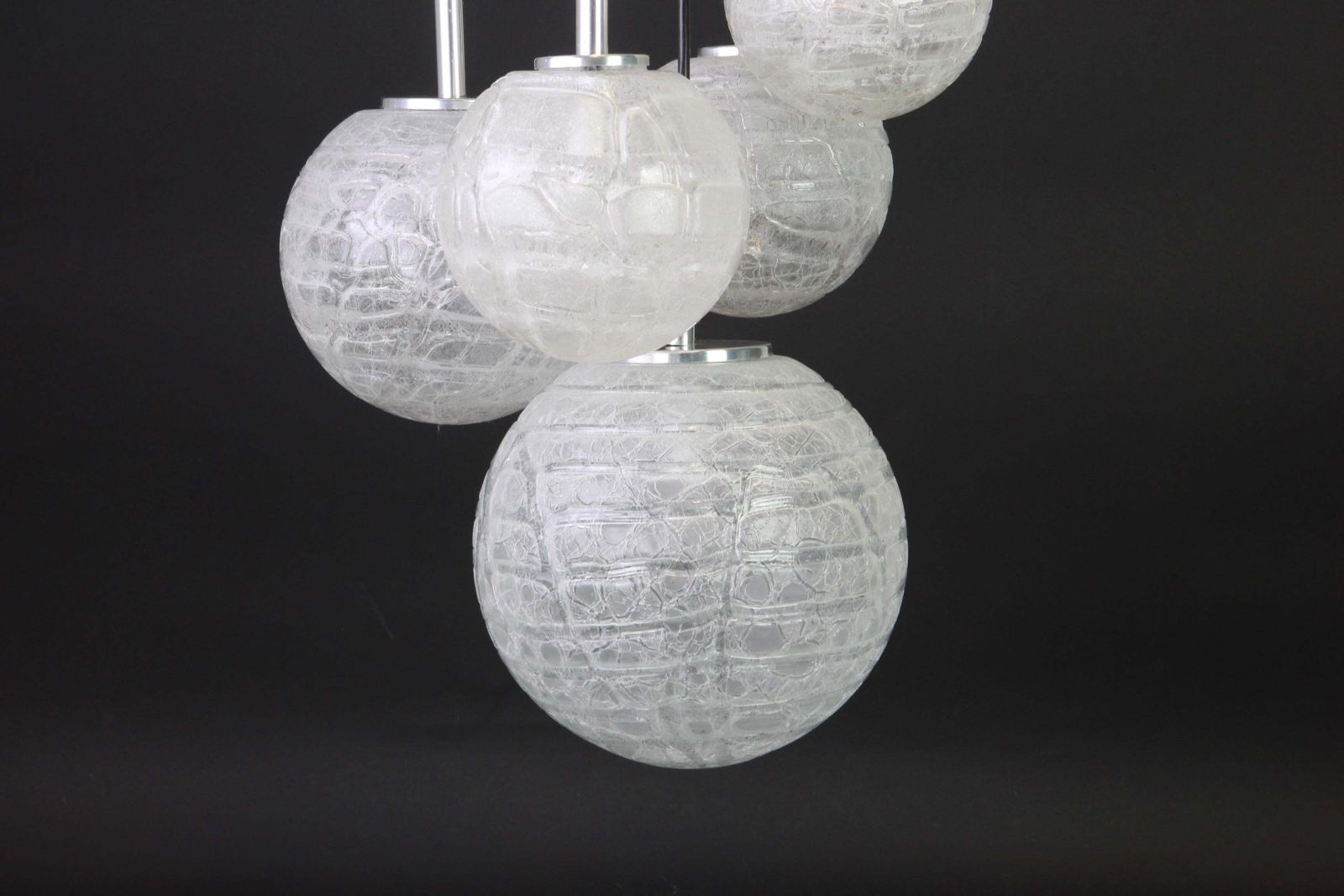 Large Designer Cascading Chandelier Murano Glass By Doria, Germany, 1970s photo Lighting