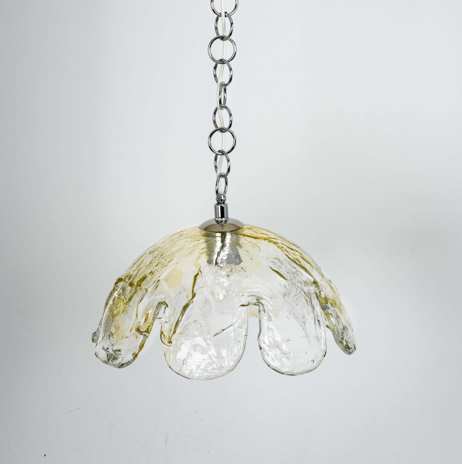 1 Of 2 Murano Glass Pendant Light Designed By Kaiser, Germany, 1960s photo furniture