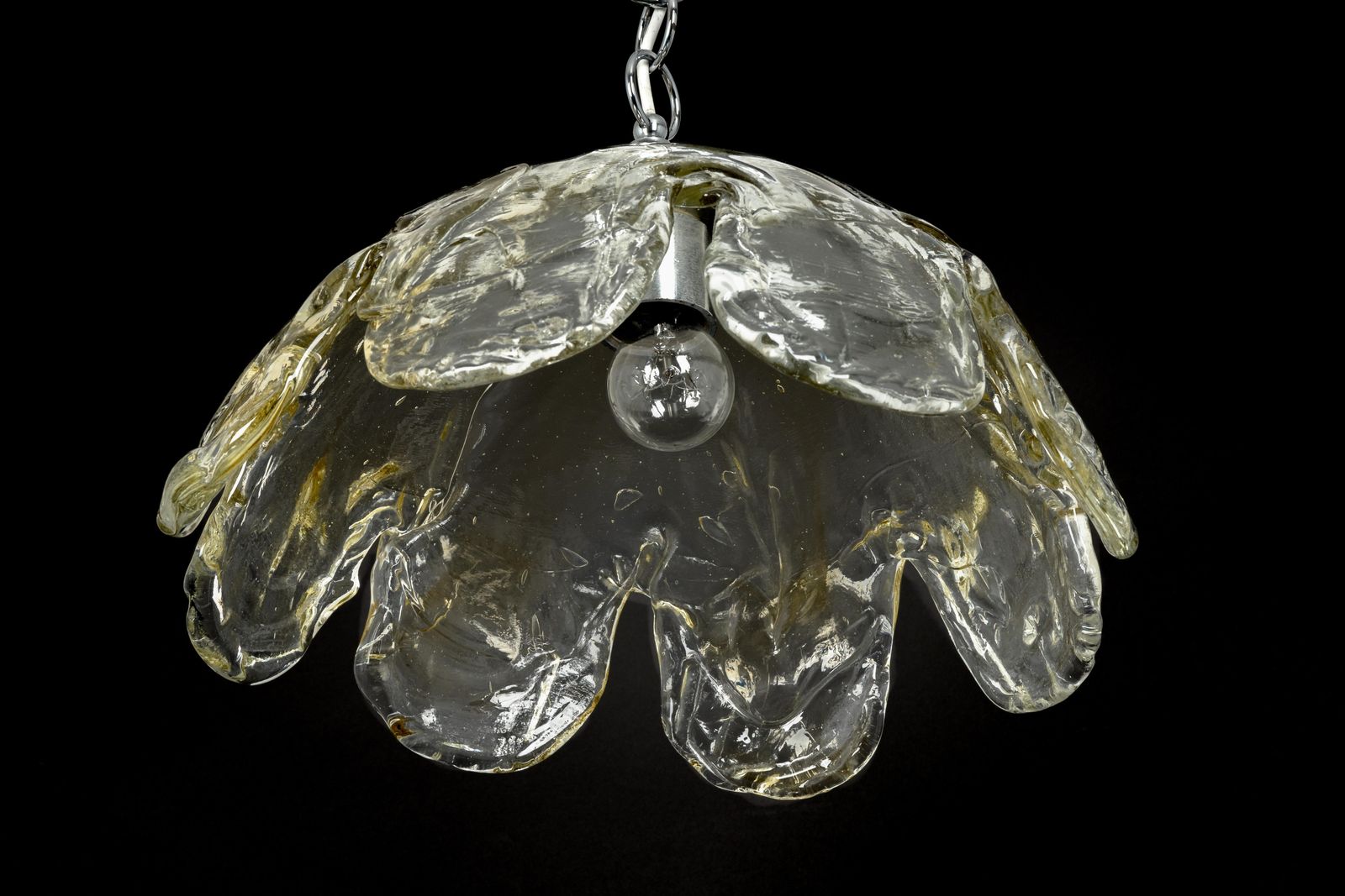1 Of 2 Murano Glass Pendant Light Designed By Kaiser, Germany, 1960s photo buy