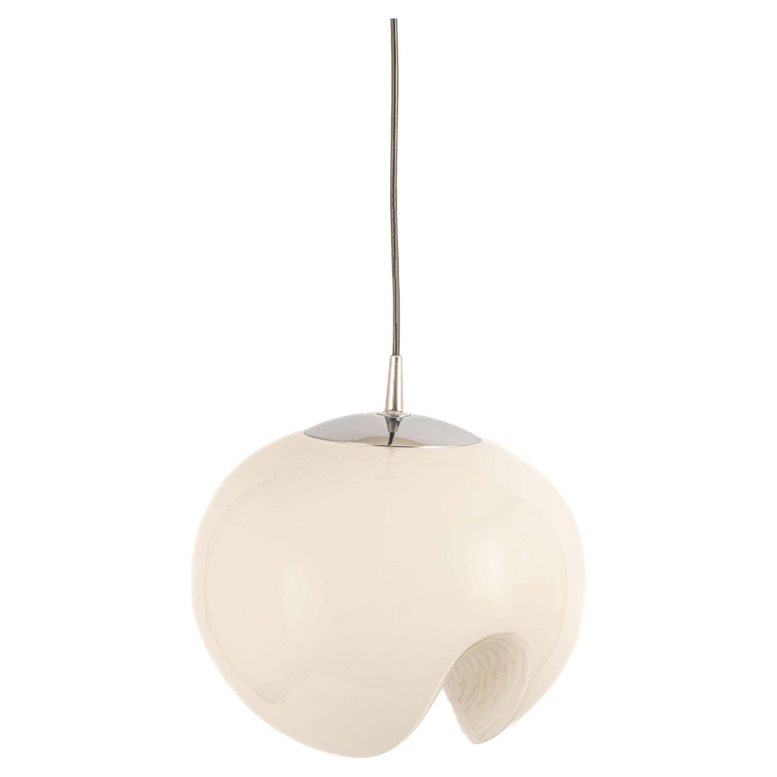 1 Of 3 Large Opal Glass Pendant Light By Peill & Putzler, Germany, 1970s photo furniture